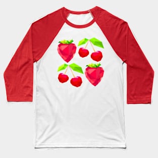 cherries and strawberry Baseball T-Shirt